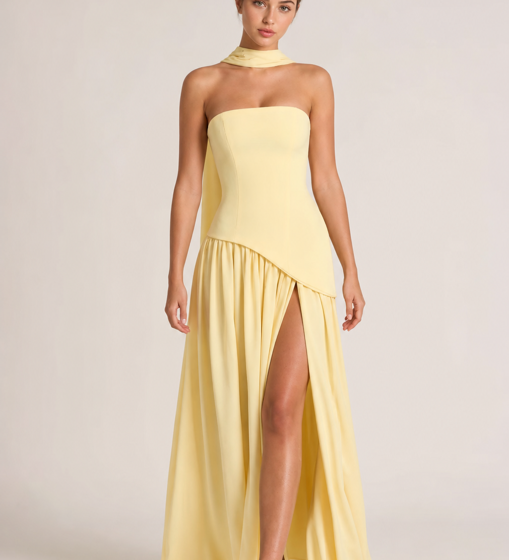 JULIA vestido amarelo — imagem principal
