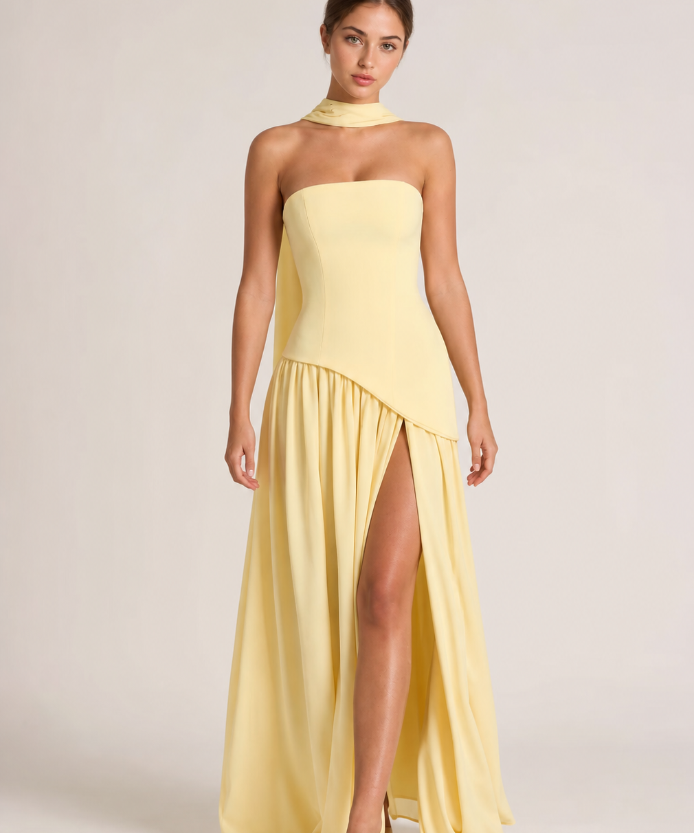 JULIA vestido amarelo — imagem principal