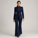 INNA fato feminino azul — vista frontal de corpo inteiro