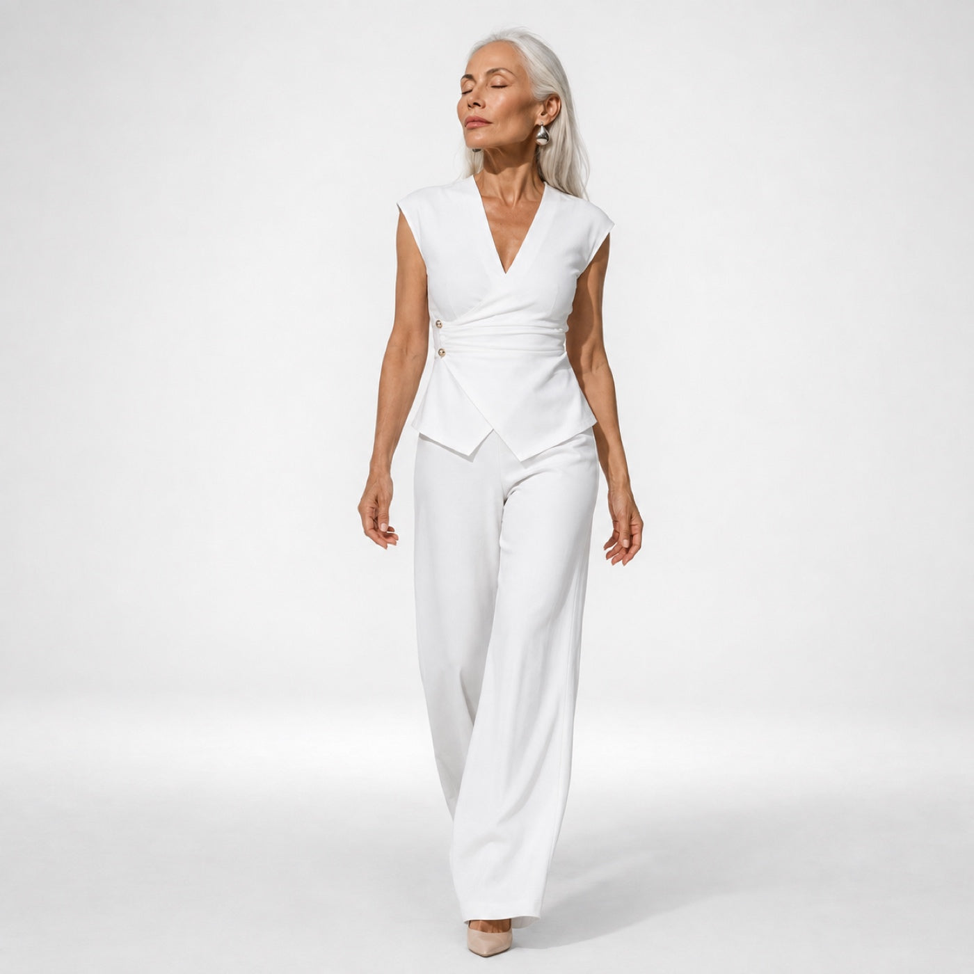 PALMIRA conjunto branco vista frontal
