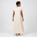 Vestido ANA bege, vista traseira