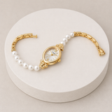 HUMIR relógio Ouro, vista integral com bracelete aberta