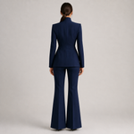 INNA fato feminino azul — vista traseira de corpo inteiro