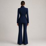 INNA fato feminino azul — vista traseira de corpo inteiro