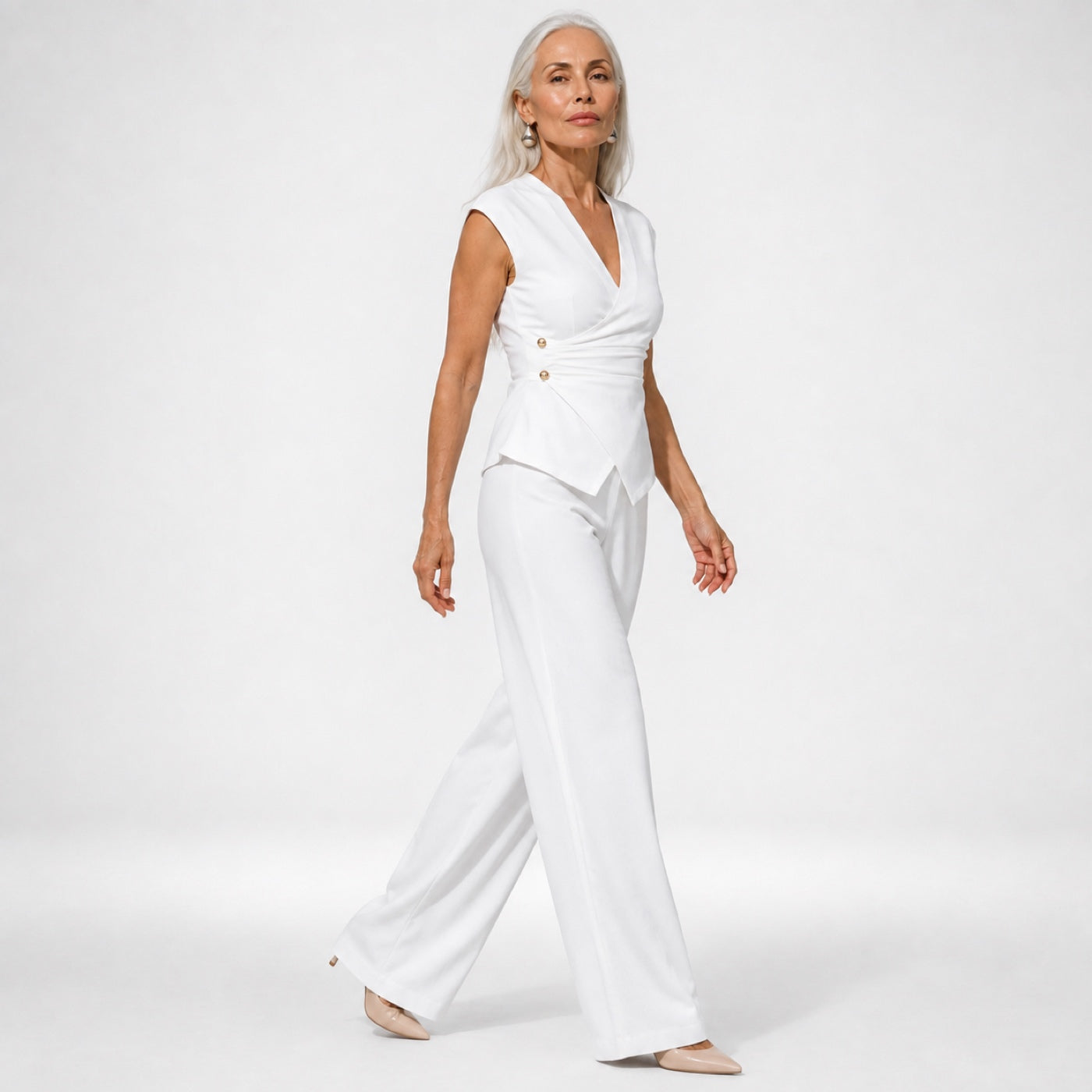 PALMIRA conjunto branco vista lateral