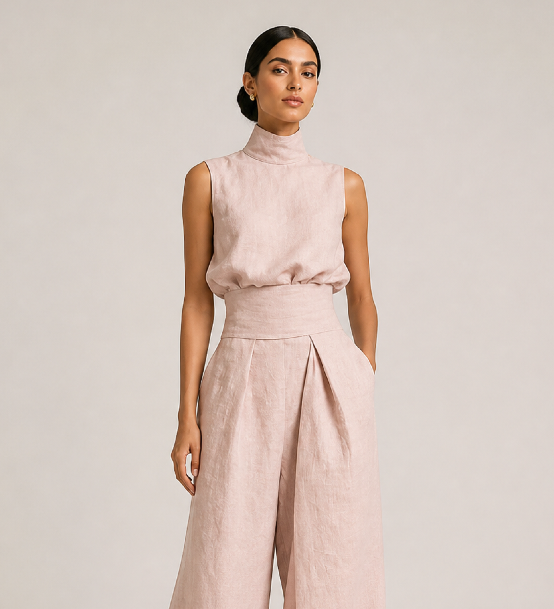 AIDA conjunto rosa - detalhe