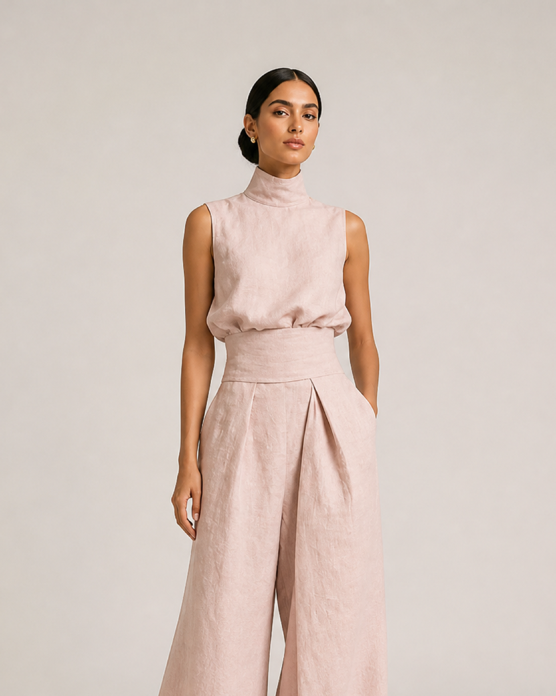 AIDA conjunto rosa - detalhe