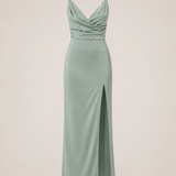 ANYA vestido longo verde - produto frente