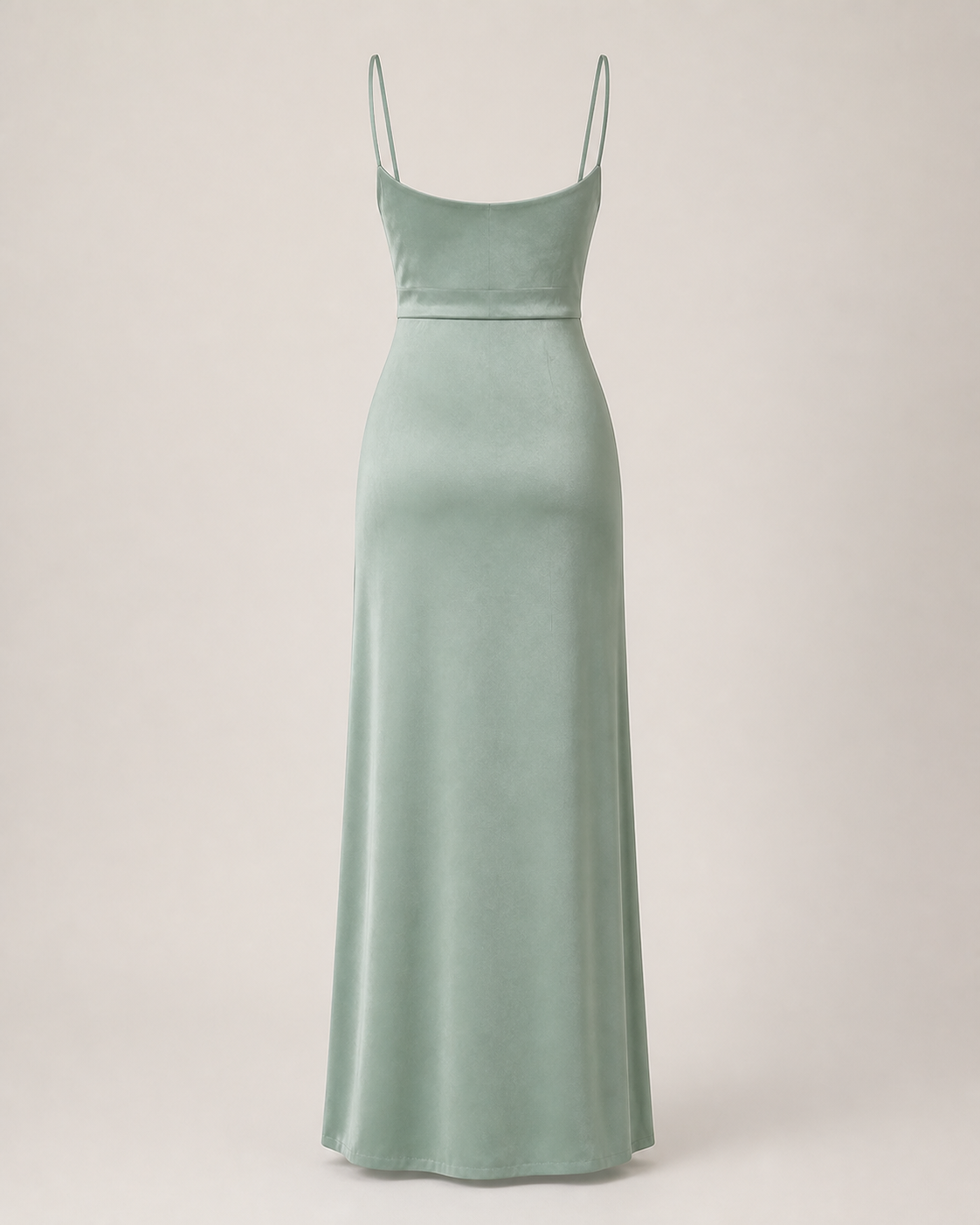ANYA vestido longo verde - produto traseira