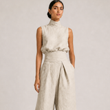 AIDA conjunto bege - detalhe