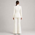 INNA fato feminino branco — vista traseira de corpo inteiro