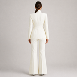 INNA fato feminino branco — vista traseira de corpo inteiro
