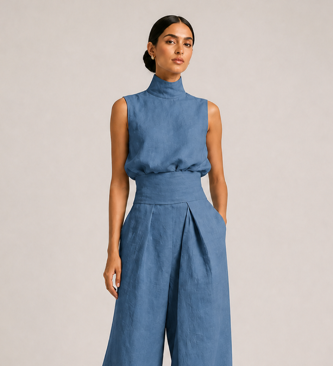 AIDA conjunto azul - detalhe
