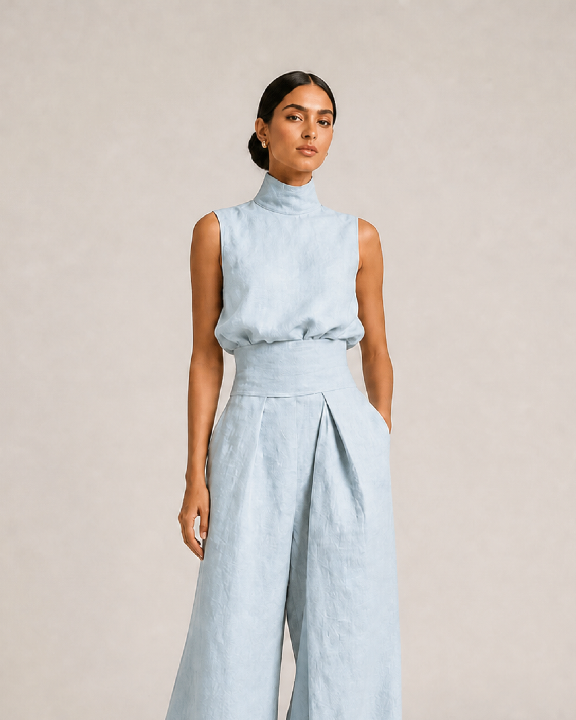 AIDA conjunto azul claro - detalhe