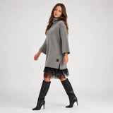 YOLANDE conjunto cinza — vista lateral