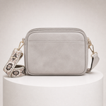 LIA bolsa Cinzenta - vista traseira sobre bloco branco
