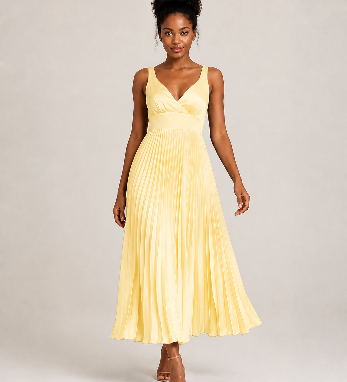 ABY vestido amarelo - corpo inteiro