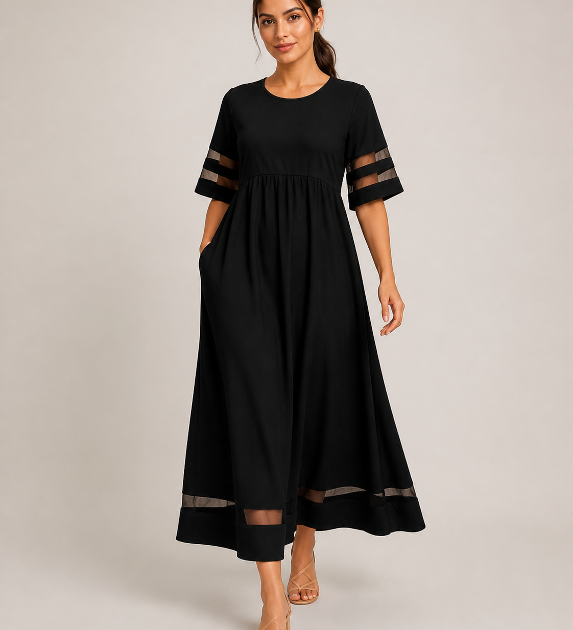 ADELAID vestido preto - imagem principal