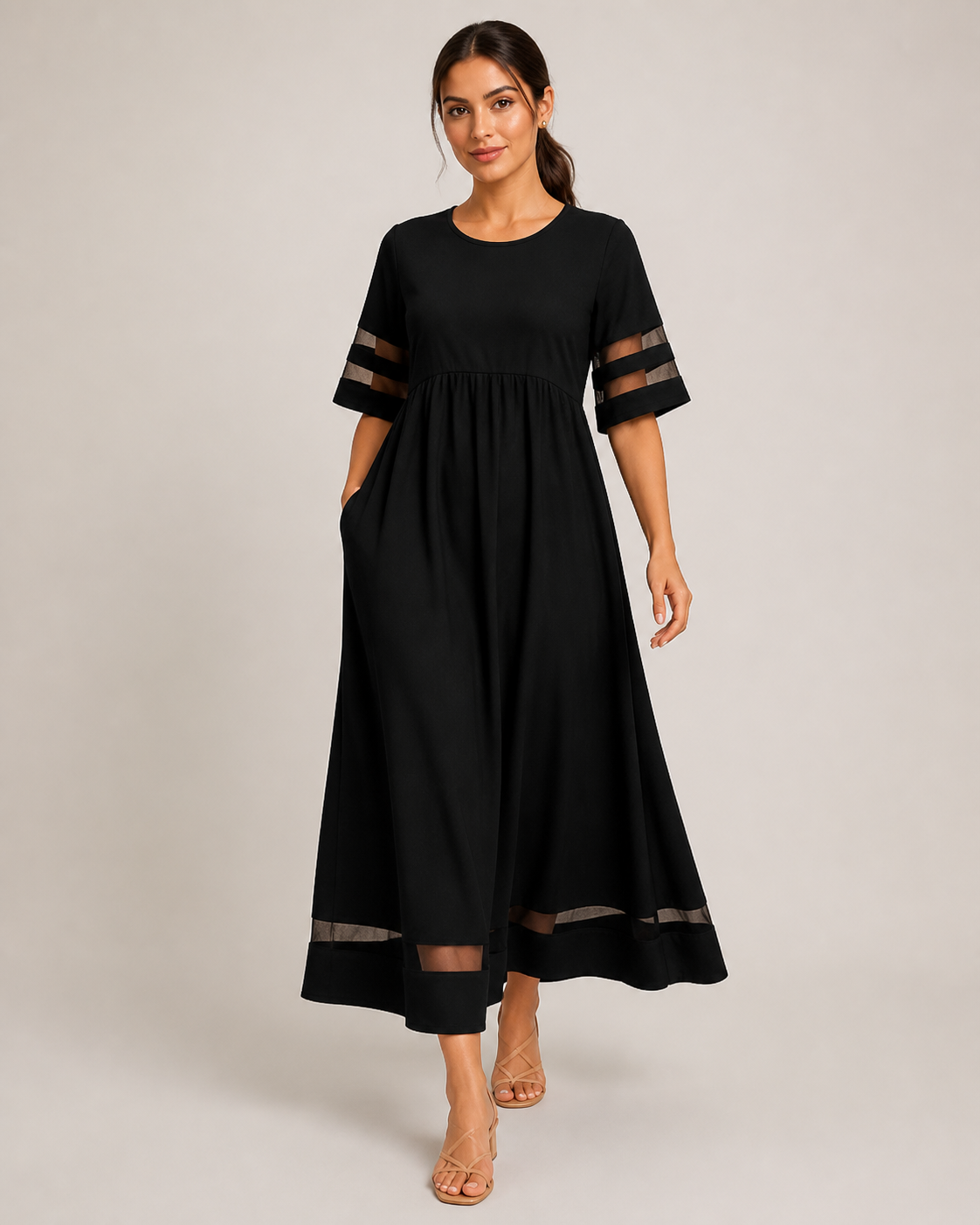 ADELAID vestido preto - imagem principal