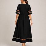 ADELAID vestido preto - vista traseira