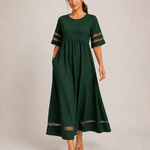 ADELAID vestido verde escuro - imagem principal