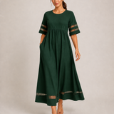 ADELAID vestido verde escuro - imagem principal