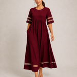 ADELAID vestido bordeaux - imagem principal