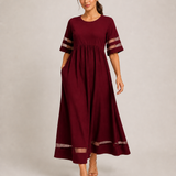 ADELAID vestido bordeaux - imagem principal