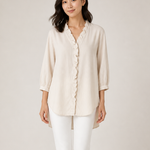 ADELE blusa apricot - detalhe