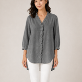 ADELE blusa cinza - detalhe