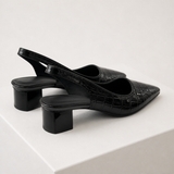 Sapatos ADELINA pretos — vista traseira