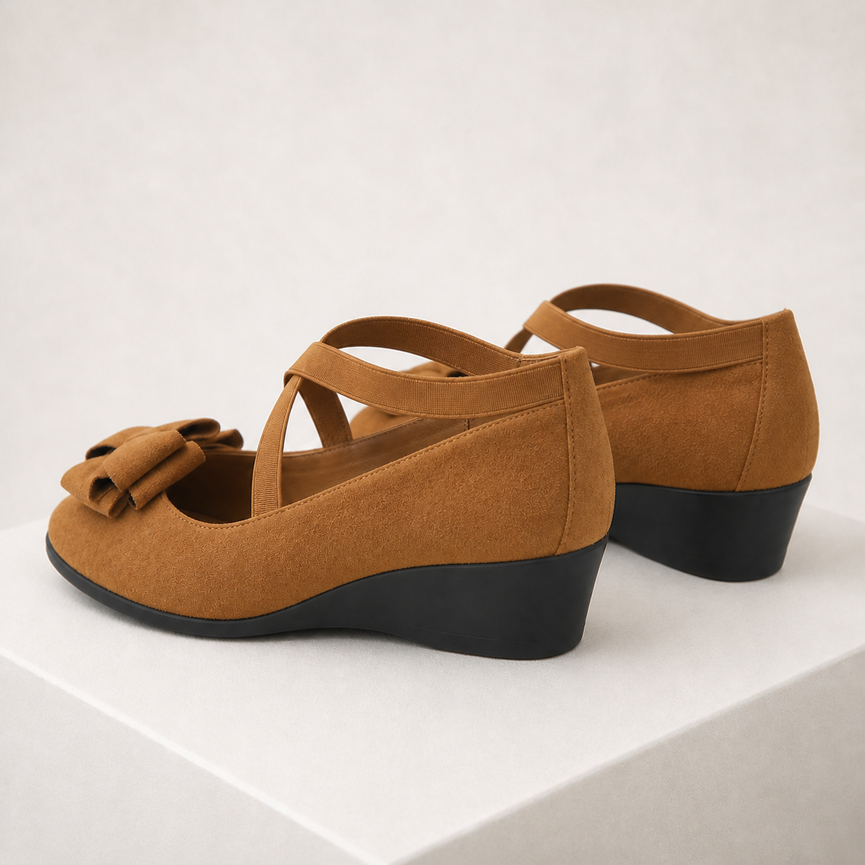 Sapatos AGNES camel — vista traseira