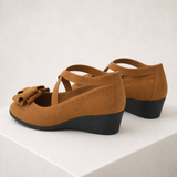 Sapatos AGNES camel — vista traseira