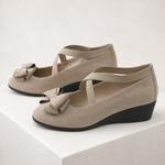 Sapatos AGNES caqui — vista lateral