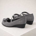 Sapatos AGNES cinza — vista traseira