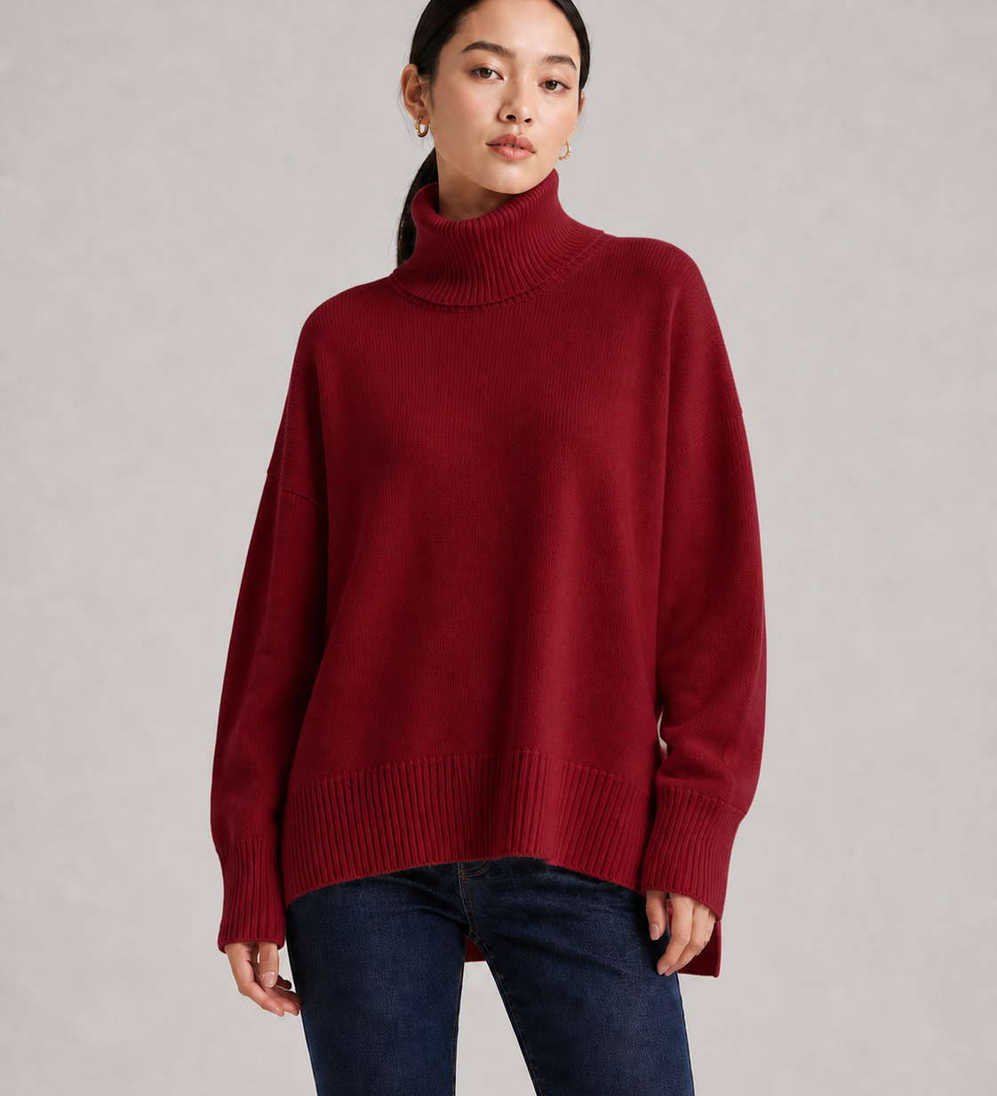 AMELIE vermelho bordeaux — vista aproximada