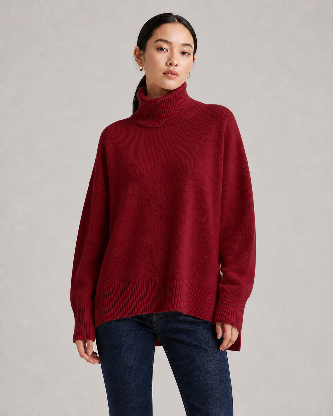 AMELIE vermelho bordeaux — vista aproximada