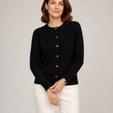ANNA cardigan preto — vista aproximada