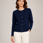 ANNA cardigan azul-marinho — vista aproximada