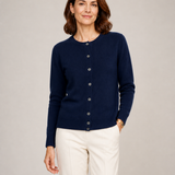 ANNA cardigan azul-marinho — vista aproximada