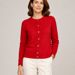 ANNA cardigan vermelho — vista aproximada