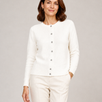 ANNA cardigan branco — vista aproximada