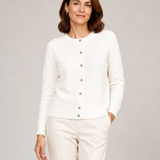 ANNA cardigan branco — vista aproximada
