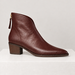 CAMILA — botins castanho, vista lateral