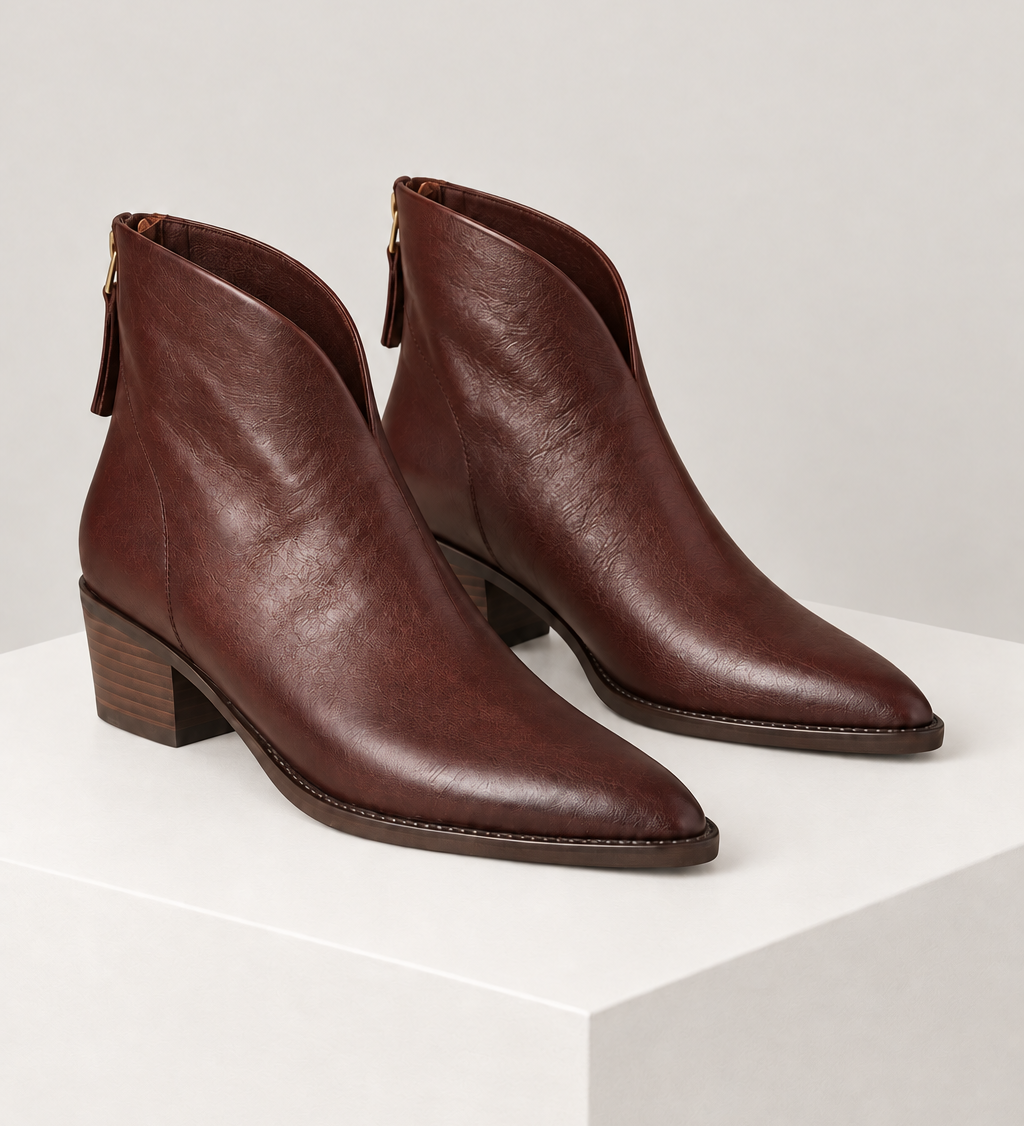 CAMILA — botins castanho, vista principal