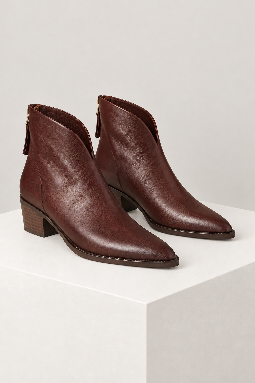 CAMILA — botins castanho, vista principal