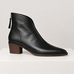 CAMILA — botins preto, vista lateral