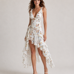 CLAIRE vestido boho floral — imagem de detalhe