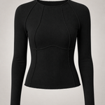 Top Claudia preto — vista frontal do produto