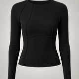 Top Claudia preto — vista frontal do produto